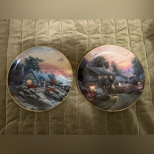 Thomas Kinkade Scenic Cottage Decorative Collector Plates